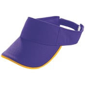 Front view of Youth Athletic Mesh Two-Color Visor