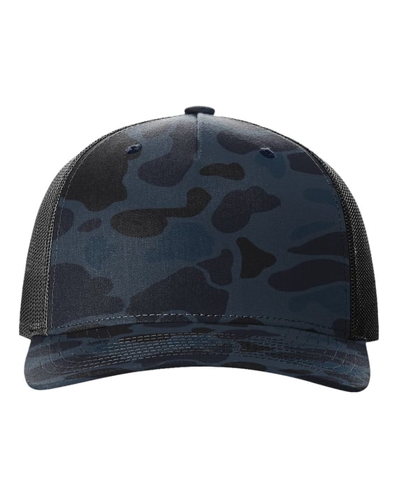 Front view of Five-Panel Printed Trucker Cap
