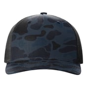 Front view of Five-Panel Printed Trucker Cap