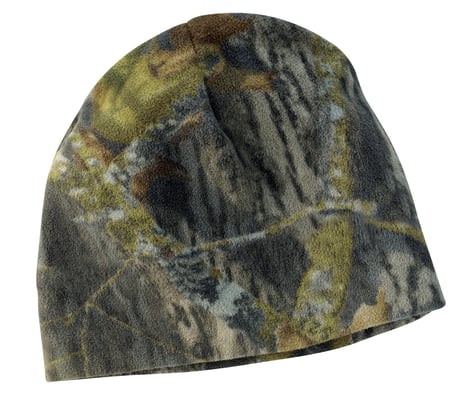 Frontview ofCamouflage Fleece Beanie