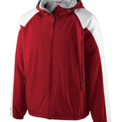 Front view of Youth Homefield Hooded Jacket