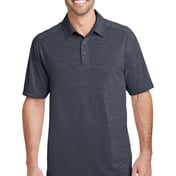 Front view of Digi Heather Performance Polo