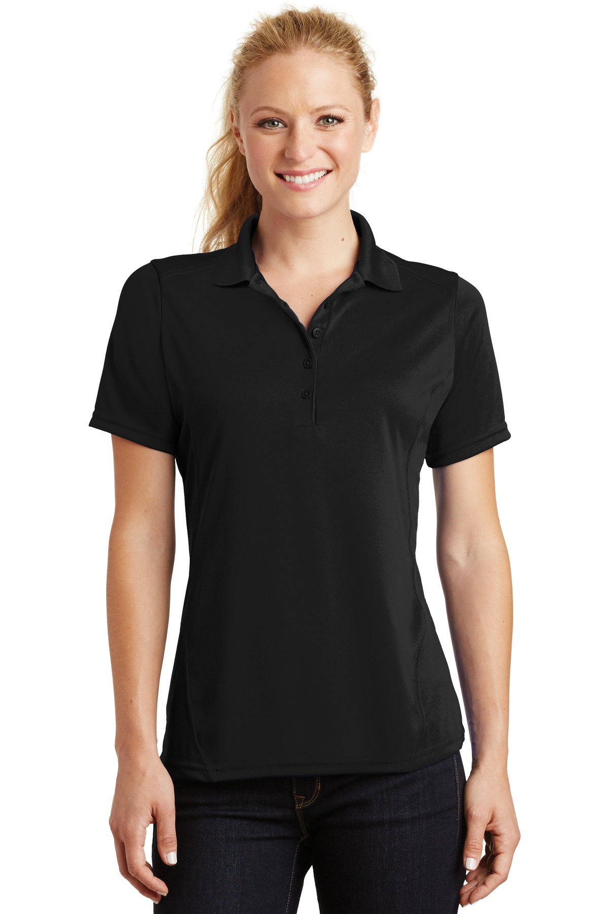 Front view of Women’s Dry Zone® Raglan Accent Polo