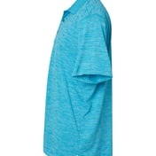 Side view of Dakota Striated Heather Polo