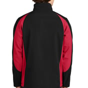 Back view of Colorblock Soft Shell Jacket