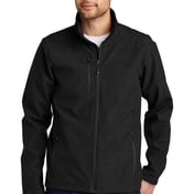 Front view of Shaded Crosshatch Soft Shell Jacket