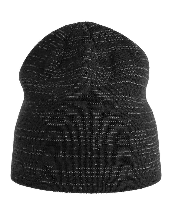 Front view of Sustainable Reflective Beanie