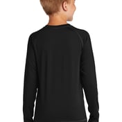 Back view of Youth Long Sleeve Rashguard Tee