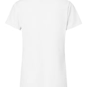 Back view of Garment-Dyed Women’s V-Neck T-Shirt