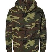 Back view of Camo Pullover Fleece Hoodie