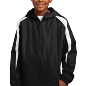 Front view of Youth Fleece-Lined Colorblock Jacket