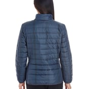 Back view of Ladies’ Portal Interactive Printed Packable Puffer Jacket