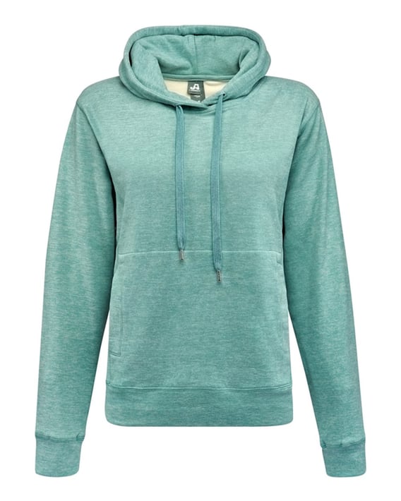Front view of Women’s Electric Fleece Hooded Sweatshirt