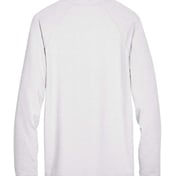 Back view of CrownLux Performance® Clubhouse Micro-Stripe Quarter-Zip Pullover