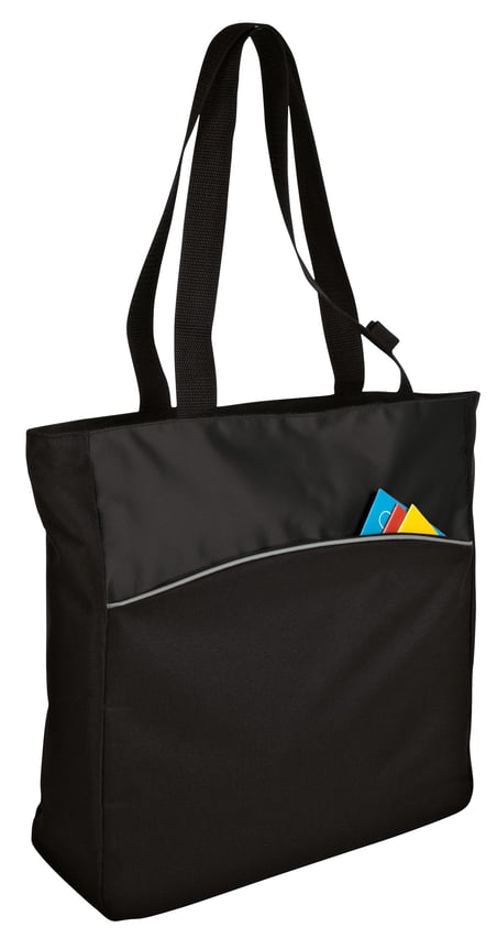 Front view of Two-Tone Colorblock Tote