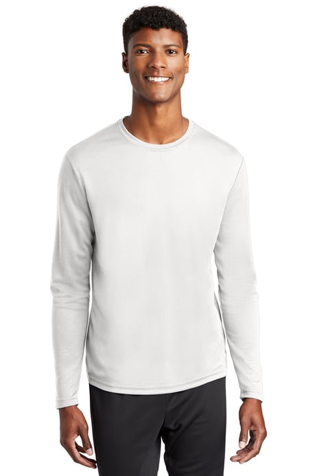 Front view of PosiCharge&reg; RacerMesh&reg; Long Sleeve Tee