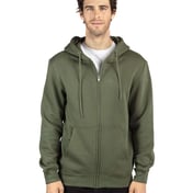 Front view of Fleece Full-Zip Hooded Sweatshirt