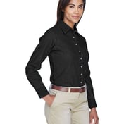 Side view of Women’s Long Sleeve Denim Shirt