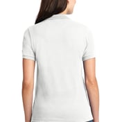 Back view of Women’s Heavyweight Cotton Pique Polo