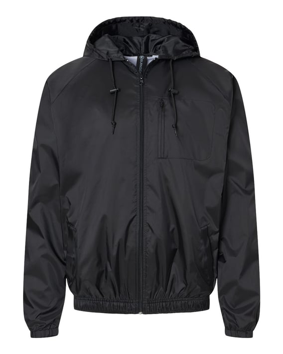 Front view of Mentor Hooded Coach’s Jacket