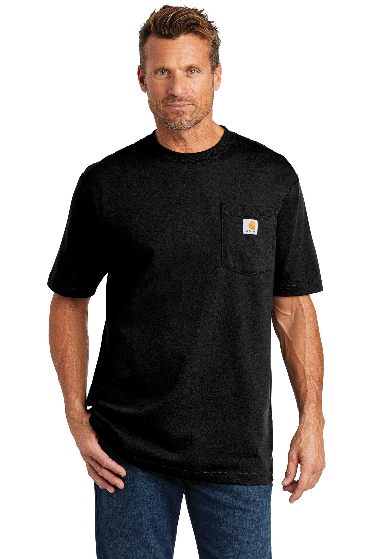 Front view of Tall Workwear Pocket Short Sleeve T-Shirt