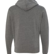 Back view of Triblend Full-Zip Hooded Sweatshirt
