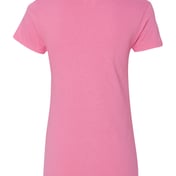 Back view of Heavy Cotton™ Women’s V-Neck T-Shirt
