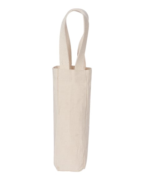 Front view of Single Bottle Wine Tote