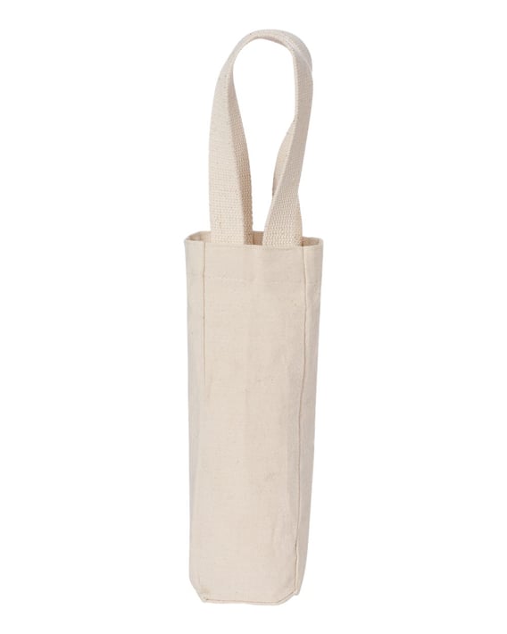 Front view of Single Bottle Wine Tote