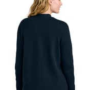 Back view of Women’s Easy Care Open-Front Cardigan Sweater