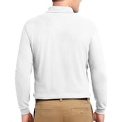 Back view of Silk Touch Long Sleeve Polo