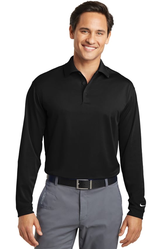 Front view of Tall Long Sleeve Dri-FIT Stretch Tech Polo