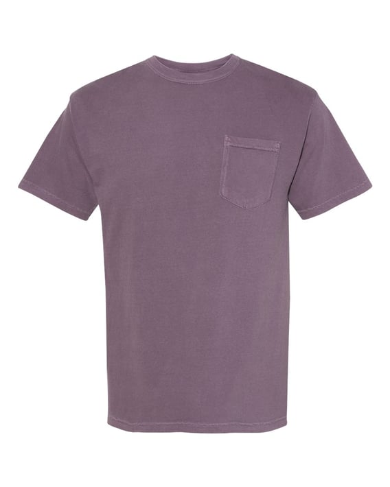 Front view of Garment-Dyed Heavyweight Pocket T-Shirt