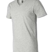 Side view of Heather CVC V-Neck Tee