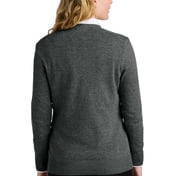 Back view of Women’s Easy Care V-Neck Sweater
