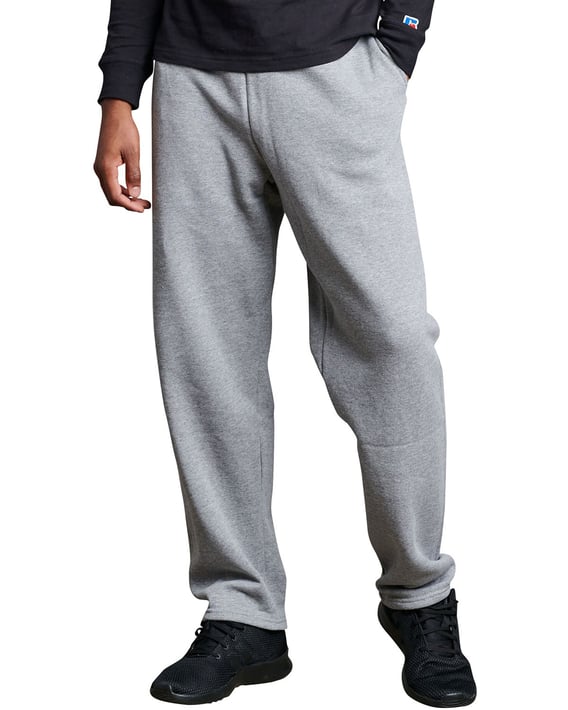 Front view of Adult Dri-Power® Open-Bottom Sweatpant