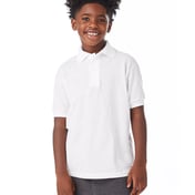Front view of Youth 50/50 EcoSmart® Jersey Knit Polo
