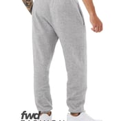 Back view of FWD Fashion Unisex Sueded Fleece Jogger Pant