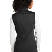 Back view of Ladies Collective Smooth Fleece Vest