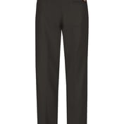 Back view of Plain Front Work Pants