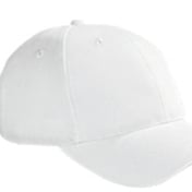 Front view of 6-Panel Brushed Twill Structured Cap