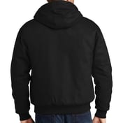 Back view of Tall Duck Cloth Hooded Work Jacket