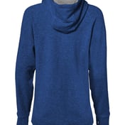 Back view of FitFlex Women’s French Terry Hooded Quarter-Zip