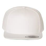 Front view of Premium Five-Panel Snapback Cap