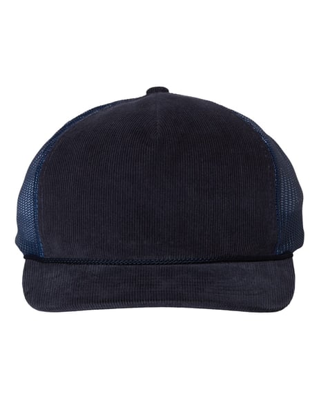 Front view of Troutdale Corduroy Trucker Cap