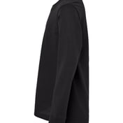 Side view of Youth Cotton Long Sleeve T-Shirt