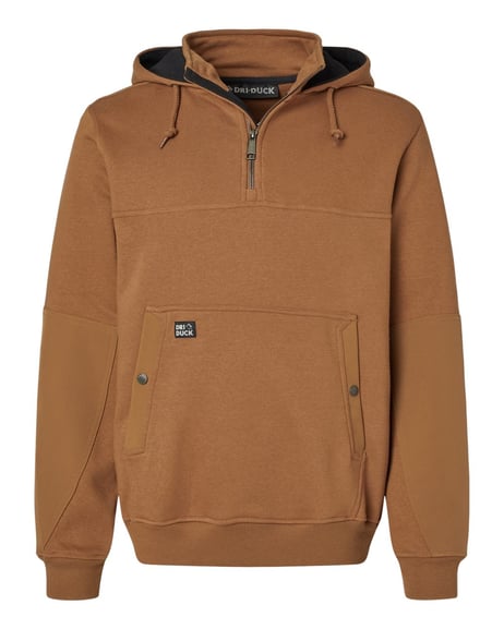 Front view of Mission Quarter-Zip Hooded Pullover