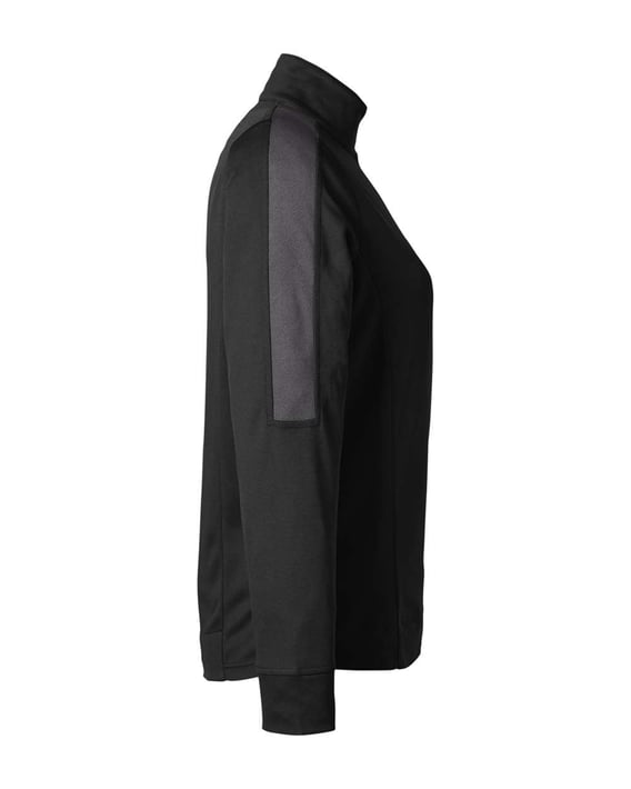 Side view of Women’s Market Snag Protect Mesh Colorblock Quarter-Zip Pullover
