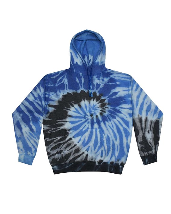 Front view of Tie-Dyed Cloud Fleece Hooded Sweatshirt