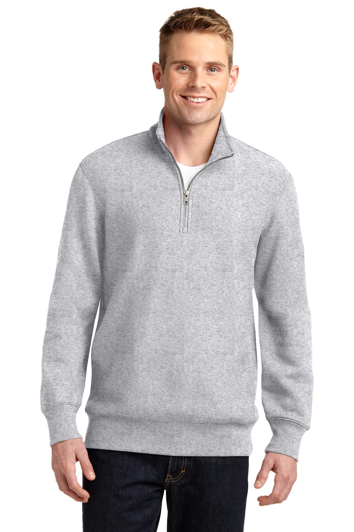 Front view of Super Heavyweight 1/4-Zip Pullover Sweatshirt